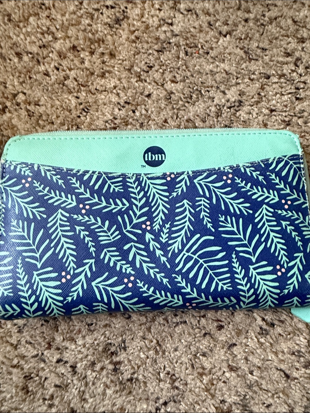 The Budget Mom Mint and Navy Filofax Wallet